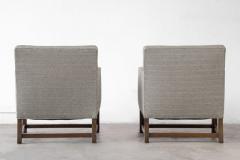 Tommi Parzinger Tommi Parzinger Classic Modern Pair of Club Chairs in Mahogany 1960s - 2894892