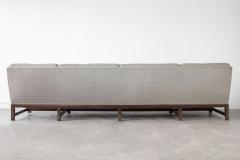 Tommi Parzinger Tommi Parzinger Classic Modern Ten Foot Sofa in Mahogany 1960s - 2894882