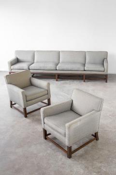 Tommi Parzinger Tommi Parzinger Classic Modern Ten Foot Sofa in Mahogany 1960s - 2894886