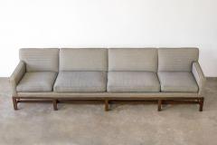 Tommi Parzinger Tommi Parzinger Classic Modern Ten Foot Sofa in Mahogany 1960s - 2894889