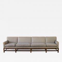 Tommi Parzinger Tommi Parzinger Classic Modern Ten Foot Sofa in Mahogany 1960s - 2896836