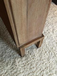 Tommi Parzinger Tommi Parzinger Early Important Tall Cabinet Bookcase Limed Sawed Oak Cane Door - 1385424