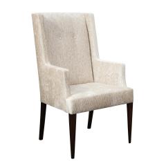 Tommi Parzinger Tommi Parzinger Elegant Pair of Upholstered Arm Chairs 1950s - 2015972