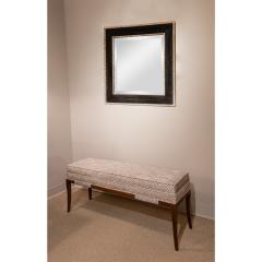 Tommi Parzinger Tommi Parzinger Elegant Upholstered Bench with Tapering Legs 1950s - 3517863