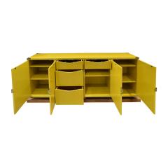Tommi Parzinger Tommi Parzinger Exquisite Credenza With Iconic Brass Hardware 1950s - 1450181