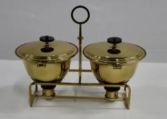 Tommi Parzinger Tommi Parzinger For Dorlyn Silversmiths Brass Double Chafing - 2905168