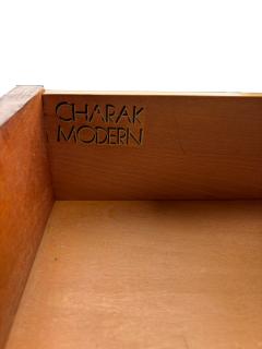 Tommi Parzinger Tommi Parzinger Glazed Leather Chest Of Drawers For Charak Modern - 4323002