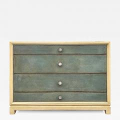 Tommi Parzinger Tommi Parzinger Glazed Leather Chest Of Drawers For Charak Modern - 4325716