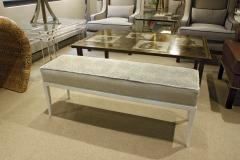 Tommi Parzinger Tommi Parzinger Graceful Bench with White Lacquer Base 1950s - 337364