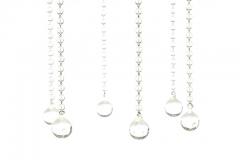 Tommi Parzinger Tommi Parzinger Hollywood Regency Chandelier of Flowing Crystals and Brass - 3080003