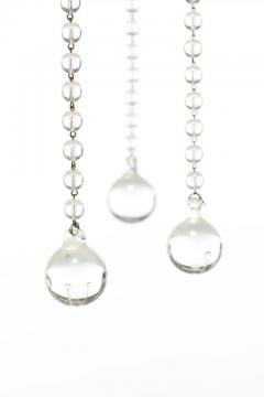 Tommi Parzinger Tommi Parzinger Hollywood Regency Chandelier of Flowing Crystals and Brass - 3080030