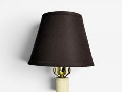 Tommi Parzinger Tommi Parzinger Large Wall Sconces Chromed Steel Brass Fabric USA 1950s - 4599343