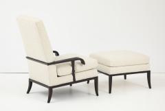 Tommi Parzinger Tommi Parzinger Lounge Chair and Ottoman By Parzinger Originals - 4177219