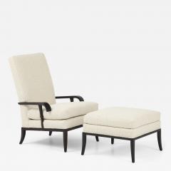 Tommi Parzinger Tommi Parzinger Lounge Chair and Ottoman By Parzinger Originals - 4177741