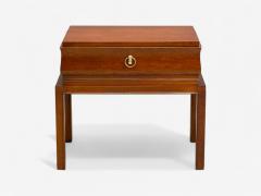 Tommi Parzinger Tommi Parzinger Mahogany Brass Low Nightstands USA 1960s - 4238191