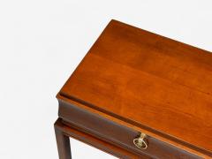 Tommi Parzinger Tommi Parzinger Mahogany Brass Low Nightstands USA 1960s - 4238197