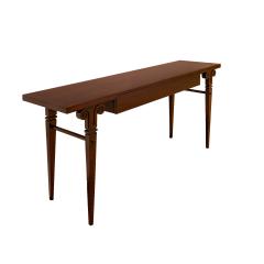 Tommi Parzinger Tommi Parzinger Neoclassical Style Console Table in Mahogany 1960s - 3480168
