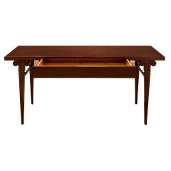 Tommi Parzinger Tommi Parzinger Neoclassical Style Console Table in Mahogany 1960s - 3480170