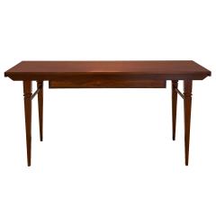 Tommi Parzinger Tommi Parzinger Neoclassical Style Console Table in Mahogany 1960s - 3480172