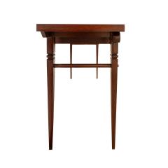 Tommi Parzinger Tommi Parzinger Neoclassical Style Console Table in Mahogany 1960s - 3480174