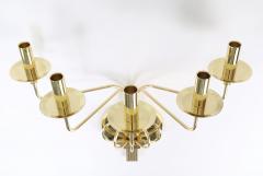 Tommi Parzinger Tommi Parzinger Pair of Impressive 5 Arm Wall Sconces in Polished Brass 1950s - 1926744