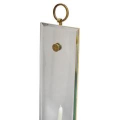 Tommi Parzinger Tommi Parzinger Pair of Mirrored Sconces With Brass Candle Holders 1950s - 1187766