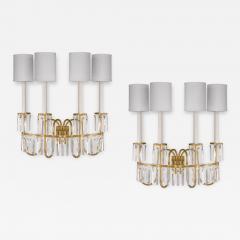 Tommi Parzinger Tommi Parzinger Pair of Rare and Important Large Four Arm Sconces 1950s - 3993526