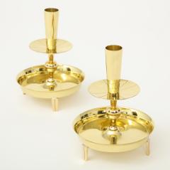 Tommi Parzinger Tommi Parzinger Round Brass Candlesticks - 990613