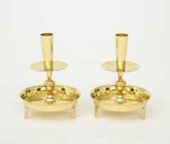 Tommi Parzinger Tommi Parzinger Round Brass Candlesticks - 990614