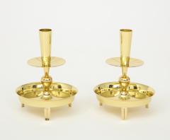 Tommi Parzinger Tommi Parzinger Round Brass Candlesticks - 990615