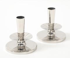 Tommi Parzinger Tommi Parzinger Round Nickel Candlesticks - 4418790