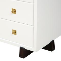 Tommi Parzinger Tommi Parzinger Stunning Long Chest of Drawers with Iconic Hardware 1950s - 2565409