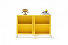 Tommi Parzinger Tommi Parzinger Style Hollywood Regency Yellow White Cabinet or Console - 2134773