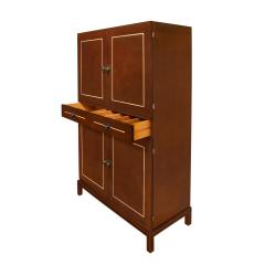 Tommi Parzinger Tommi Parzinger Superb Illuminated Bar Cabinet with Inlays 1950s Signed  - 3743653