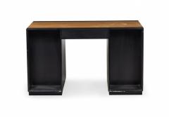 Tommi Parzinger Tommi Parzinger for Charack Blond Maple and Black Lacquer Kneehole Desk - 2793376