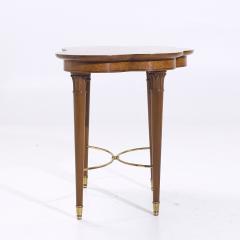 Tommi Parzinger Tommi Parzinger for Charak Mid Century Brass and Mahogany Side End Tables Pair - 4029580
