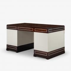 Tommi Parzinger Tommi Parzinger for Charak Modern Mahogany Leather Desk - 4310547