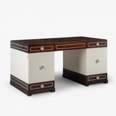 Tommi Parzinger Tommi Parzinger for Charak Modern Mahogany Leather Desk - 4310548