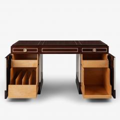 Tommi Parzinger Tommi Parzinger for Charak Modern Mahogany Leather Desk - 4310549