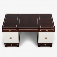 Tommi Parzinger Tommi Parzinger for Charak Modern Mahogany Leather Desk - 4310568