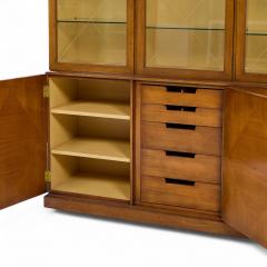 Tommi Parzinger Tommi Parzinger for Charak Modern Mid Century Mahogany Breakfront China Cabinet - 4371365