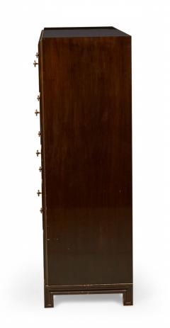 Tommi Parzinger Tommi Parzinger for Charak Originals Mid Century Mahogany and Brass High Chest - 2792913