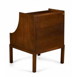 Tommi Parzinger Tommi Parzinger for Charak Walnut Scoop Front Bedside Tables Nightstands - 2787374