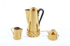 Tommi Parzinger Tommi Parzinger for Dorlyn Silversmiths Brass Coffee Tea Set - 1976012