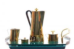 Tommi Parzinger Tommi Parzinger for Dorlyn Silversmiths Brass Coffee Tea Set - 1976013