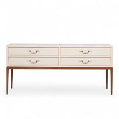 Tommi Parzinger Tommi Parzinger for Parzinger Originals MCM Milk Glass Top Console Credenza - 4238044