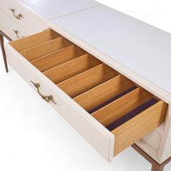 Tommi Parzinger Tommi Parzinger for Parzinger Originals MCM Milk Glass Top Console Credenza - 4238045