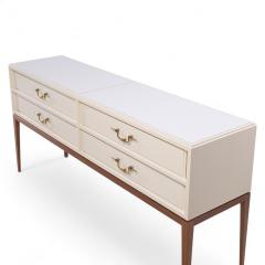 Tommi Parzinger Tommi Parzinger for Parzinger Originals MCM Milk Glass Top Console Credenza - 4238046
