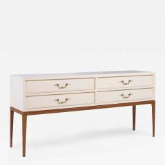 Tommi Parzinger Tommi Parzinger for Parzinger Originals MCM Milk Glass Top Console Credenza - 4241962