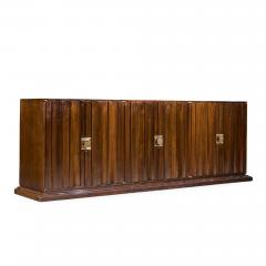 Tommi Parzinger Tommi Parzinger for Parzinger Originals Mid Century Walnut and Brass Credenza - 4558667